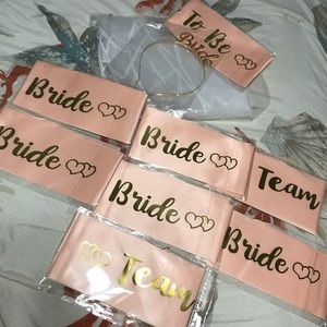 Bridal Party Sashes